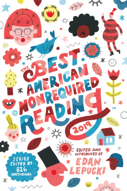 Edan Lepucki - The Best American Nonrequired Reading 2019