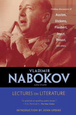 Vladimir Nabokov Lectures on Literature