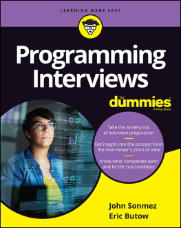 Eric T. Jones - Programming Interviews for Dummies