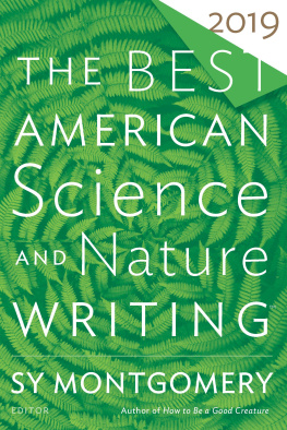 Sy Montgomery The Best American Science and Nature Writing 2019