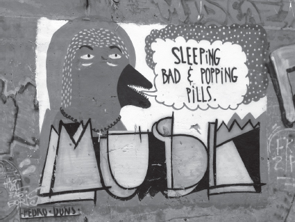 Credit Authors photo Sleeping Bad and Popping Pills Berlin street art I grew - photo 3