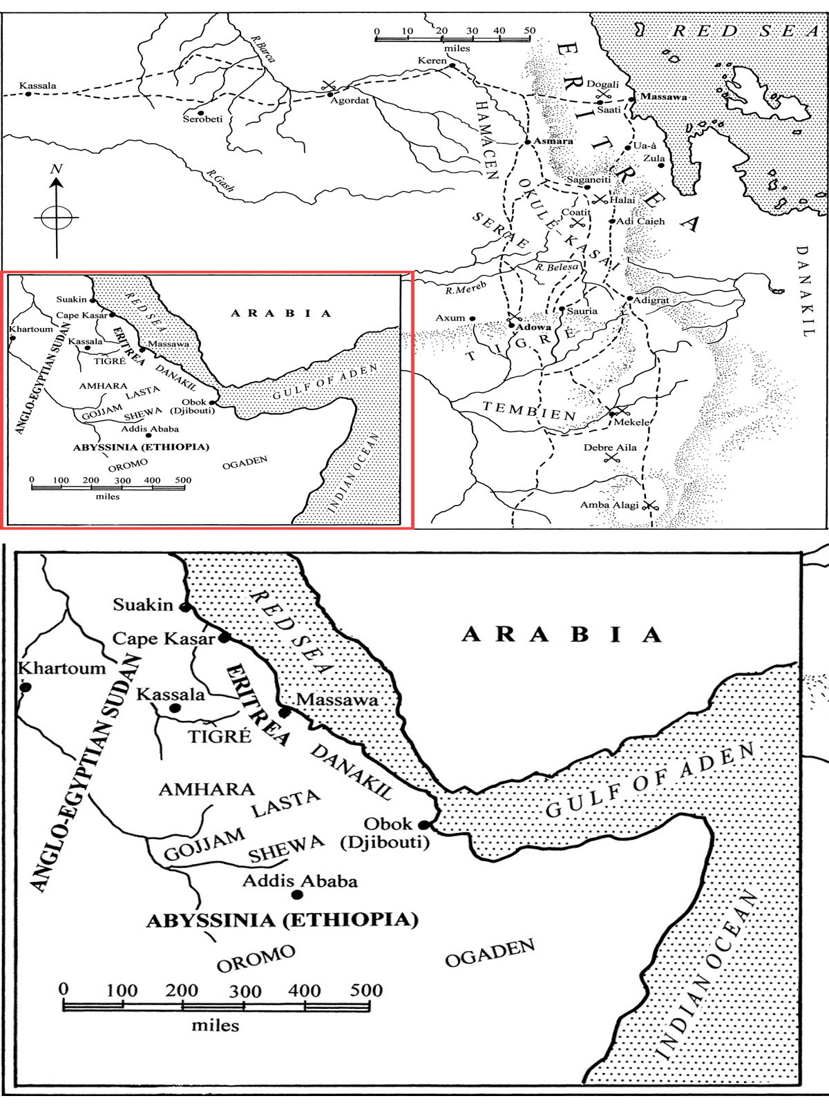 The Mahdist and Ethiopian campaigns 188596 broken lines indicate main Italian - photo 5