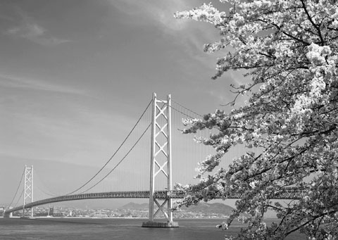 Akashi-Kaikyo Bridge Kobe Japan 19881998 From the main cables - photo 1