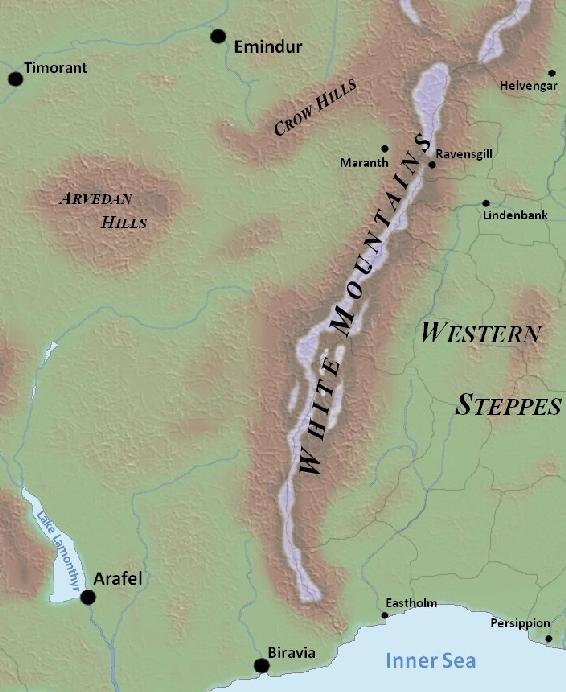 A Map of Corvak showing the Boundary and the Four Dams What has gone before - photo 2