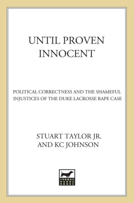 Stuart Taylor - Until Proven Innocent