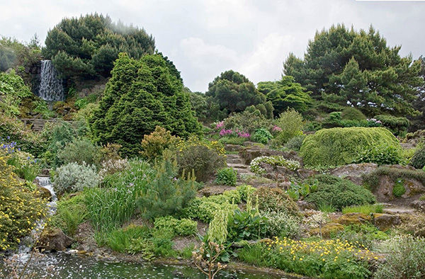 A traditional rock garden at Royal Botanic Garden Edinburgh Scotland - photo 9