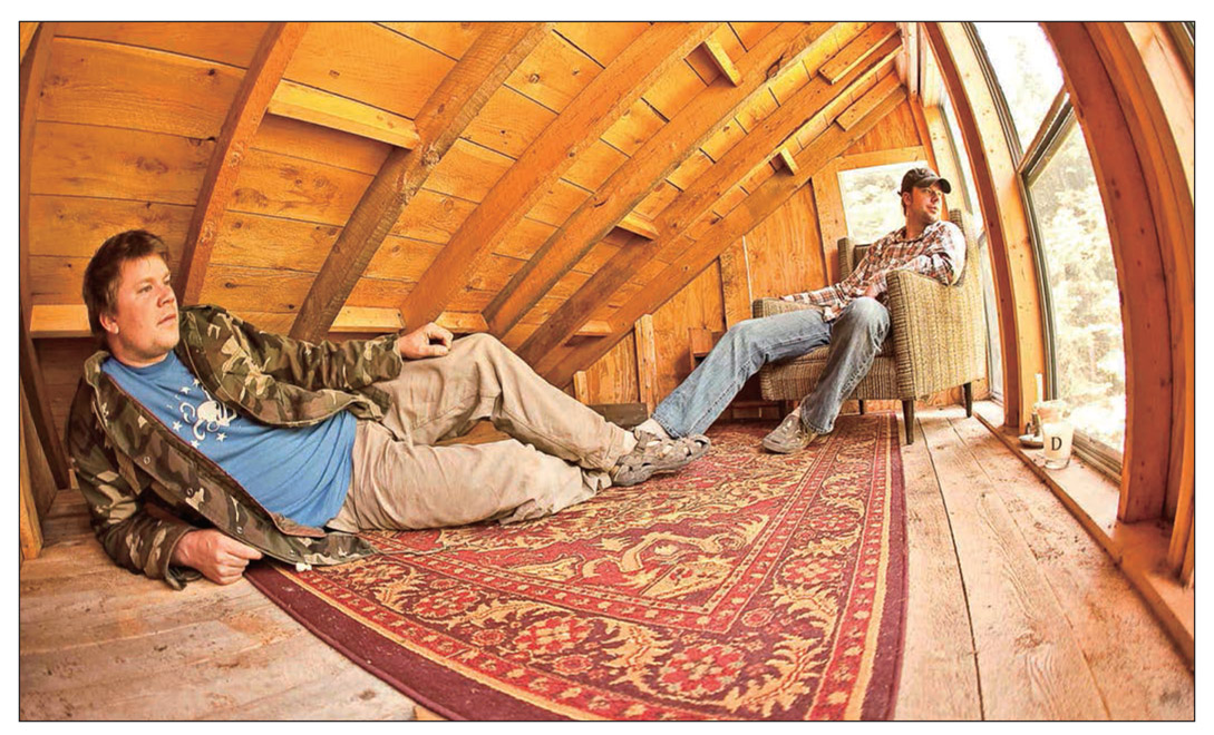 My brother Dustin and me in our Vermont cabins loft photo by Bruce Bettis - photo 7