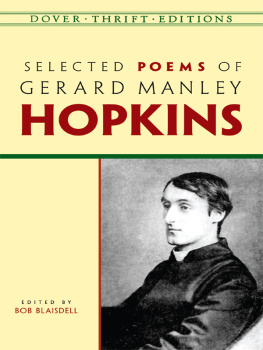 Gerard Manley Hopkins Selected Poems of Gerard Manley Hopkins