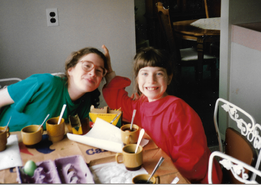 Dyeing Easter eggs with my sis ter Kate 1992 This was still my dietary MO my - photo 3