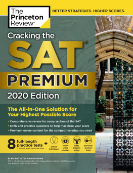Princeton Review - Cracking the SAT Premium Edition with 8 Practice Tests, 2020 edition