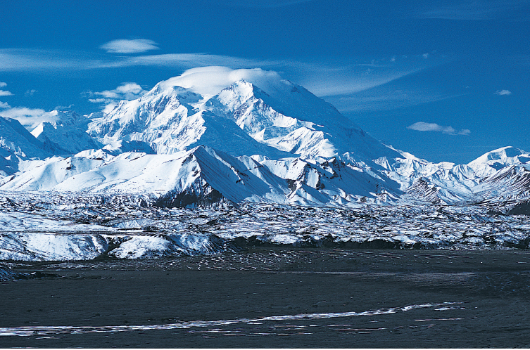 Seen from the park road near the Eielson Visitor Center massive Denali rises - photo 2