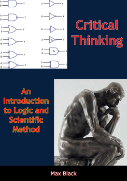 Black Critical Thinking : an Introduction to Logic and Scientific Method.