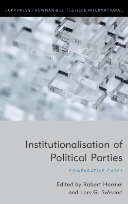 Harmel Robert Institutionalisation of political parties : comparative cases