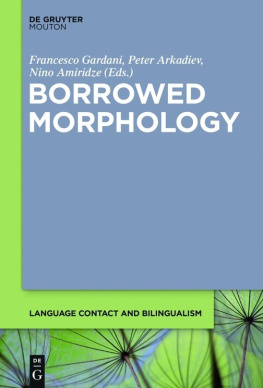 Francesco Gardani - Borrowed Morphology