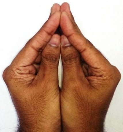 Method Its a modified form of the Prayer Mudra This Mudra is to be - photo 2