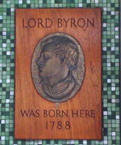 The plaque commemorating his birthplace Holles Street in 1775 Byron - photo 11