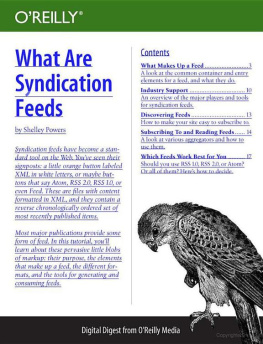 Shelley Powers - What Are Syndication Feeds