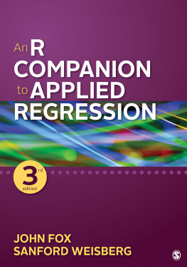 John D. Fox - An R Companion to Applied Regression