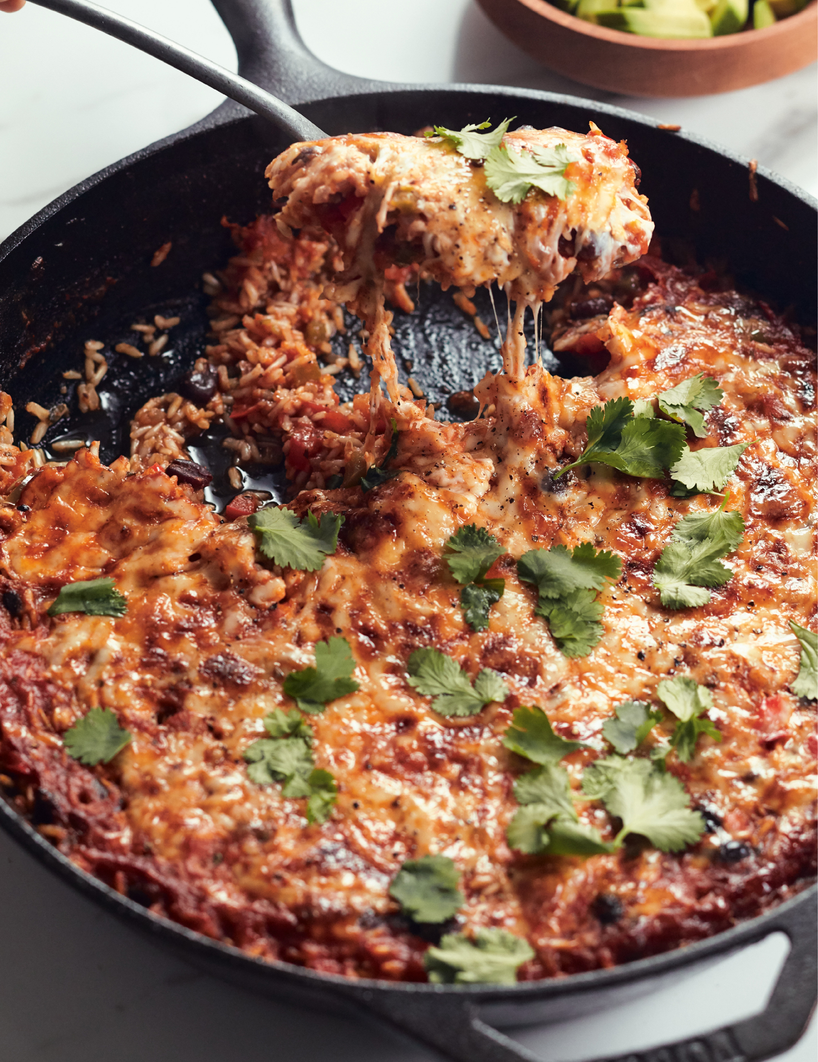 Traditional enchiladas are swaddled in tortillas but this recipe swaps wraps - photo 4