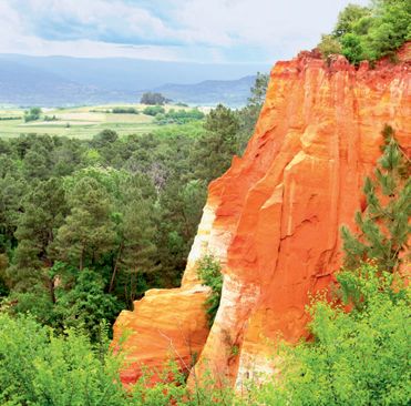 Ochre from cliffs near Roussillon France has been used since prehistoric - photo 3