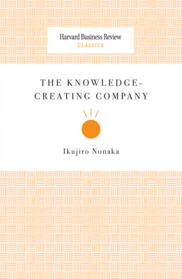 Nonaka - The Knowledge-Creating Company