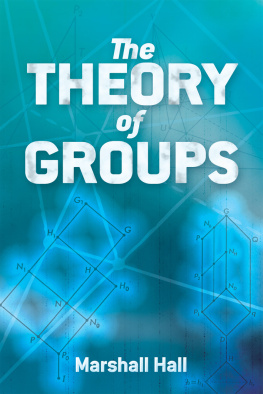 Marshall Hall - The Theory of Groups