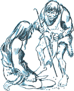 Neanderthal Woman and Man - photo 3