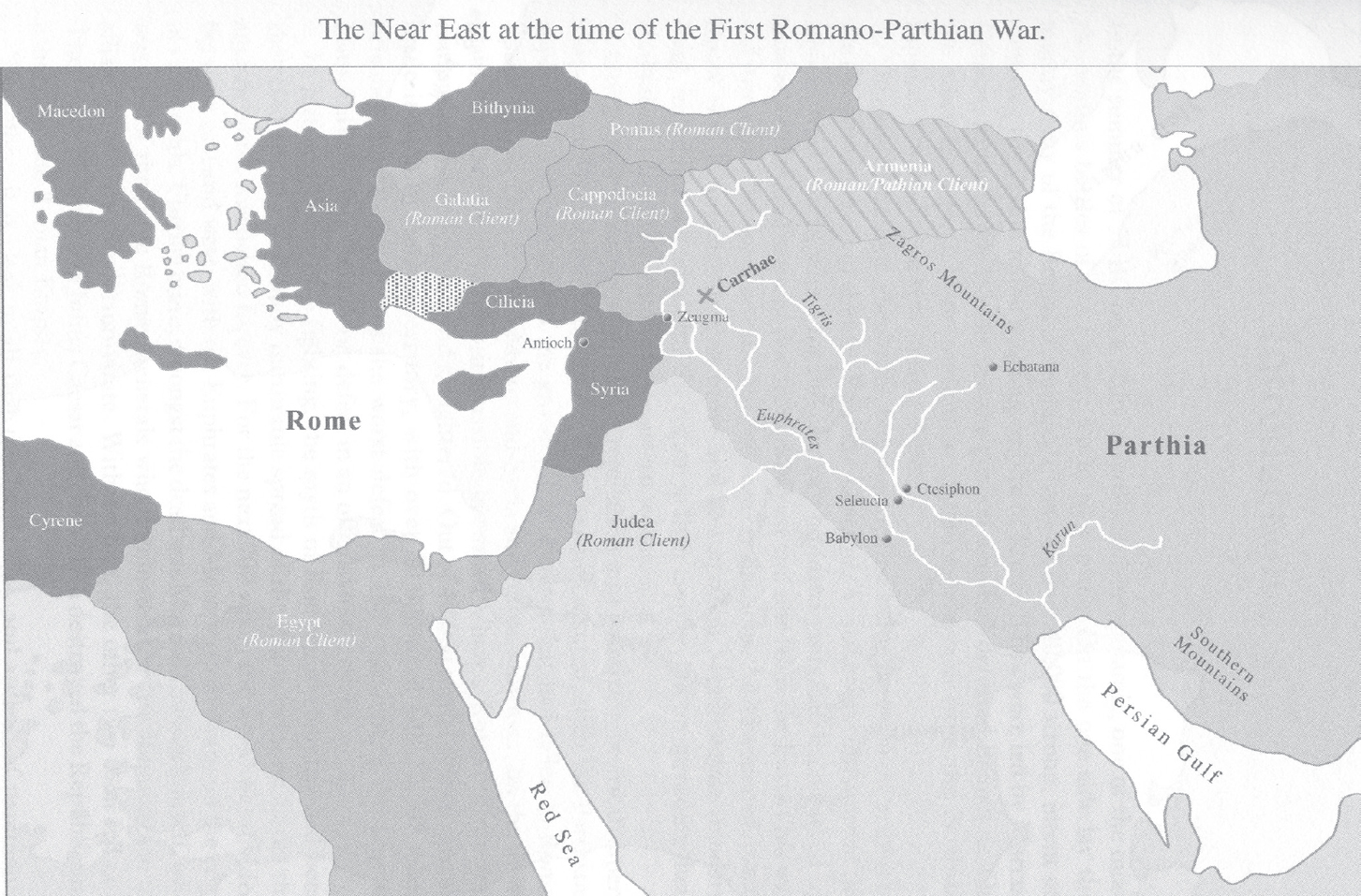 Map 7 The Near East at the Time of the First Romano-Parthian War Timeline - photo 7