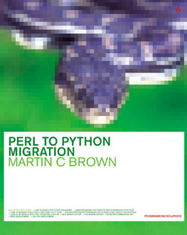 Martin C. Brown - Perl to Python migration