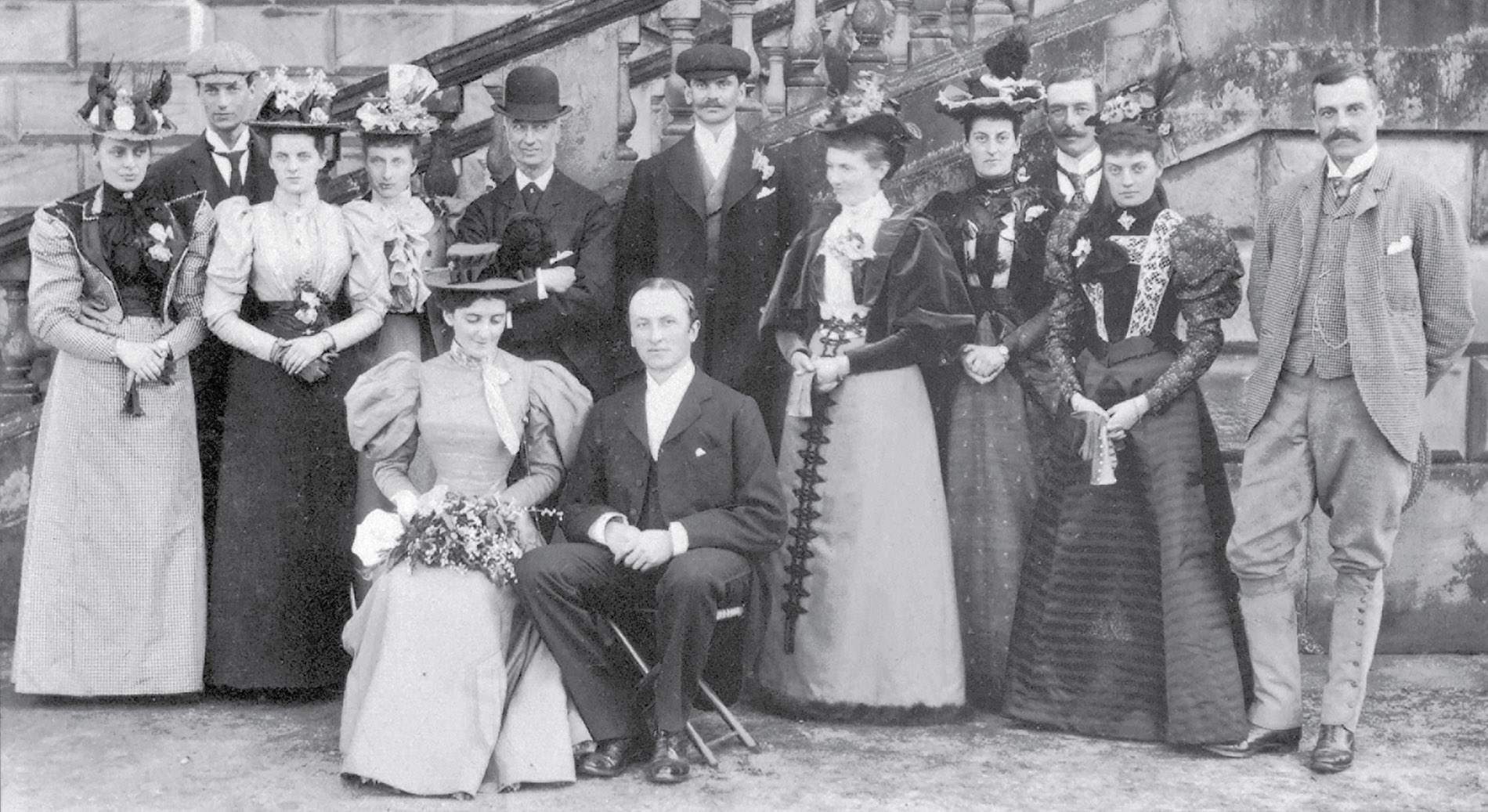 Family group at Kedleston after Curzons wedding Behind the married couple are - photo 16