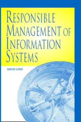 Bernd Carsten Stahl - Responsible management of information systems