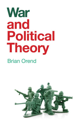 Krieg - War and political theory
