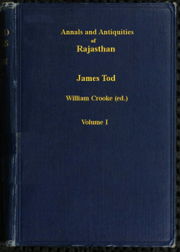 James Tod - Annals and Antiquities of Rajasthan