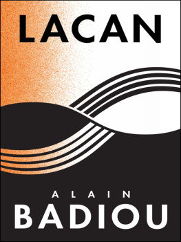 Alain Badiou Lacan: Anti-philosphy 3