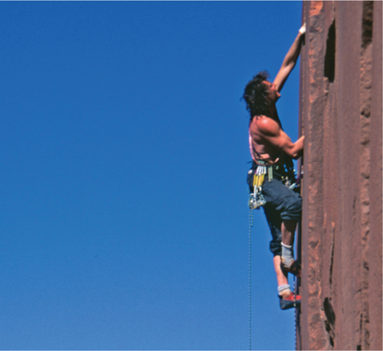 Craig Luebben playing the vertical game on the Cliffs of Insanity Utah The - photo 5