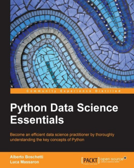Boschetti Alberto - Python data science essentials : become an efficient data science practitioner