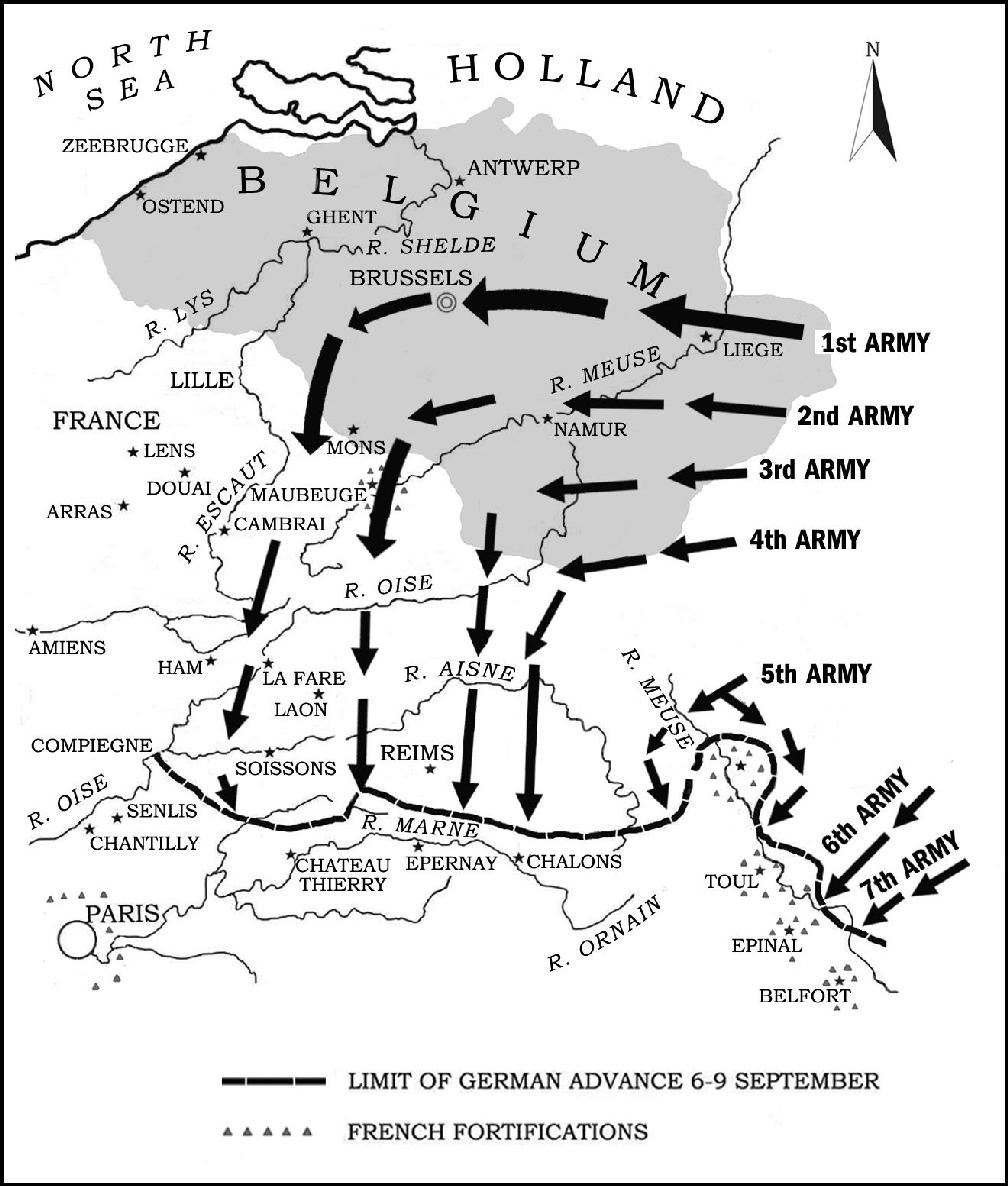 The German invasion of Belgium and France AugustSeptember 1914 1 invasion - photo 1