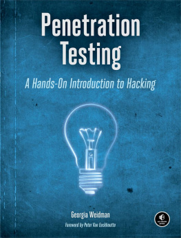 Georgia Weidman Penetration Testing: A Hands-On Introduction to Hacking