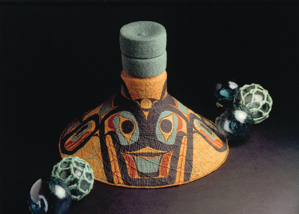 Ceremonial Hat woven of Sitka spruce roots in the traditional Haida style by - photo 3