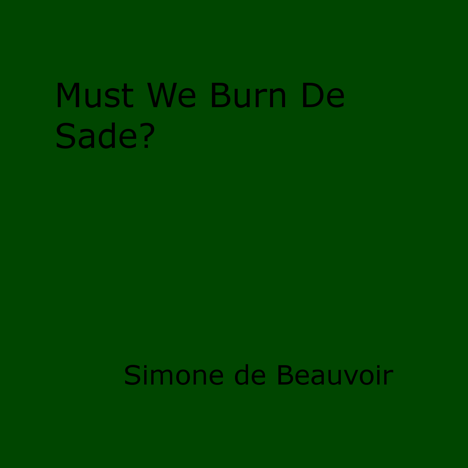 An Essay by SIMONE DE BEAUVOIR Simone de Beauvoirs essay was originally - photo 1