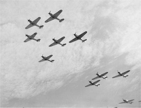 19 Hurricanes of 85 Squadron Note the three plane Vic or V formations 20 - photo 21