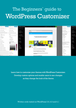 Benic Igor Beginners’ guide to WordPress Customizer