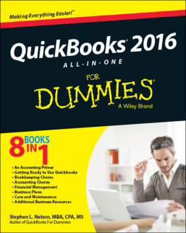 Stephen L. Nelson Jr. - QuickBooks 2016 All-In-One for Dummies