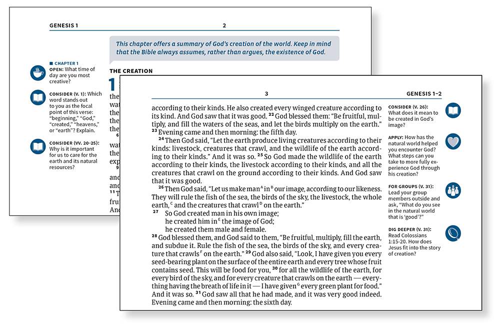 COURSE STUDIES can be found at the front of the Bible to guide group or - photo 11