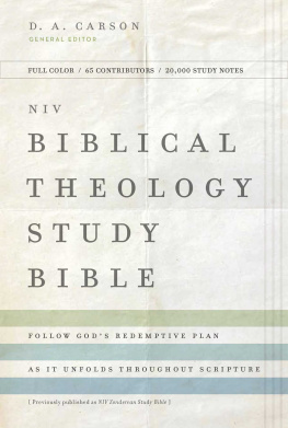 HarperCollins Christian Publishing - NIV Biblical Theology Study Bible