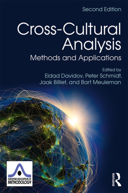 Billiet Jaak - Cross-Cultural Analysis: Methods and Applications