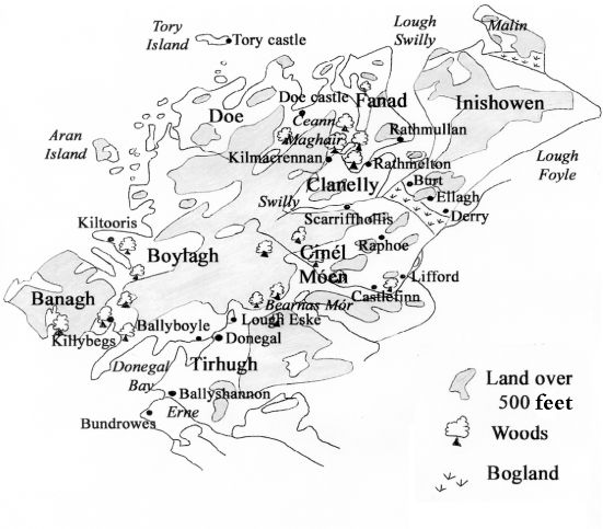 Map 1 The lordship of Tr Chonaill Map 2 Ireland during the Nine Years War - photo 3