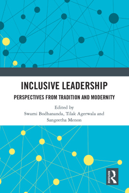 Agerwala Tilak - Inclusive leadership : perspectiives from tradition and modernity