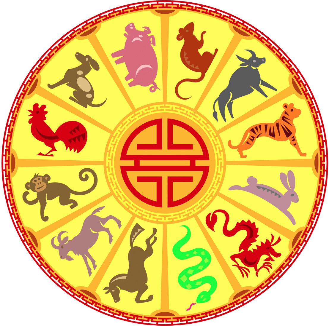 This wheel shows the symbols of the Chinese zodiac When McDonalds Singapore - photo 2