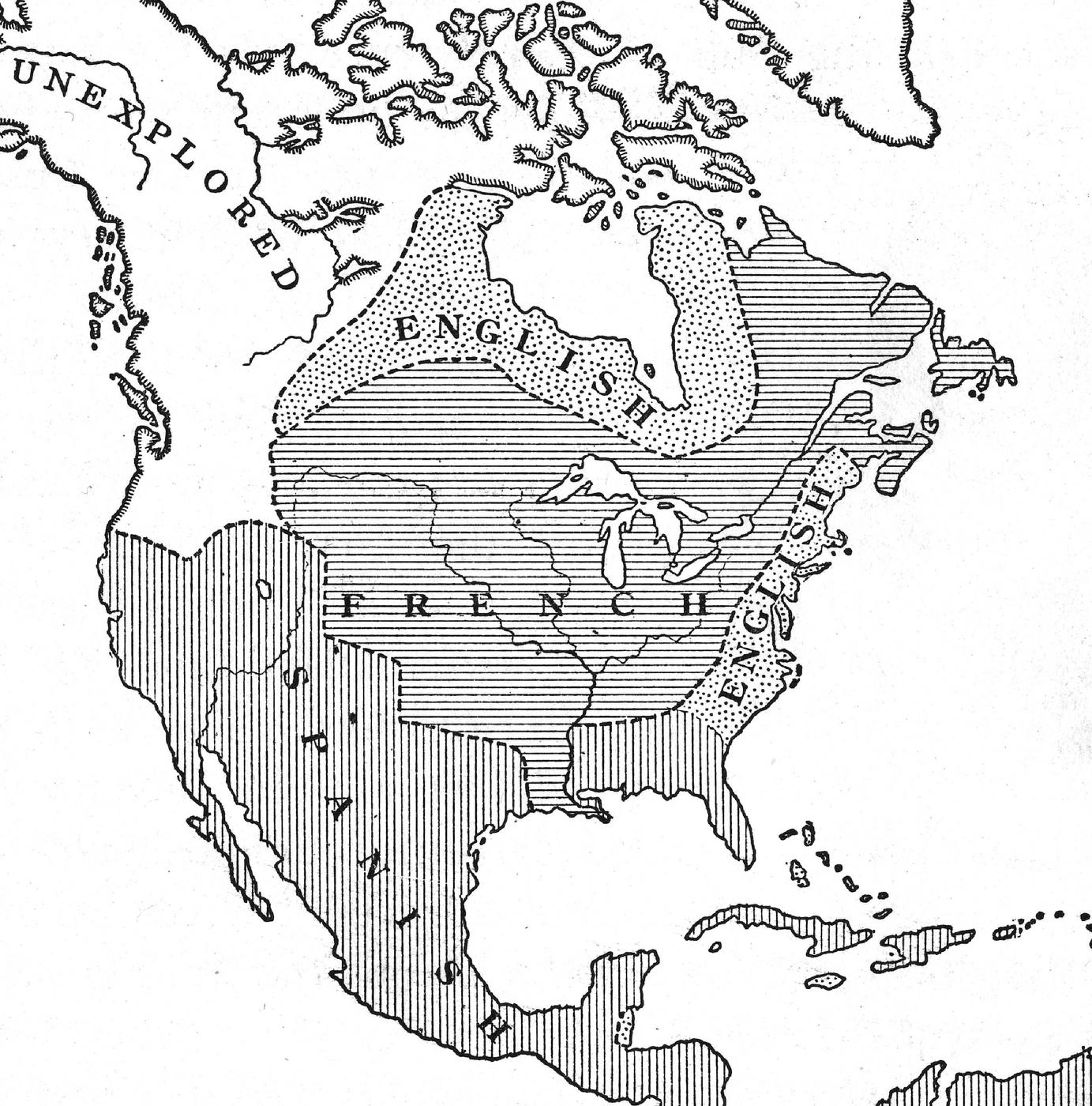 Regions of North America claimed by colonial nations late 17th to mid-18th - photo 4